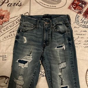Aeropostale skinny jeans, light wash, high rise, size 4 reg